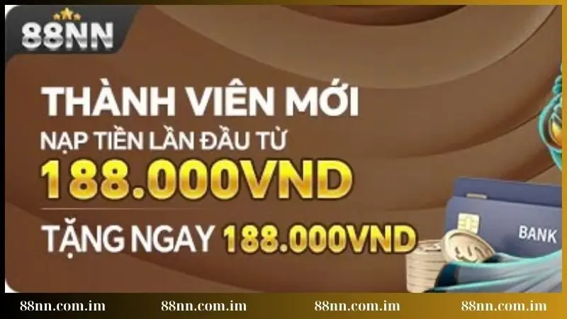 Tặng ngay 188.000 VND khi nạp đầu
